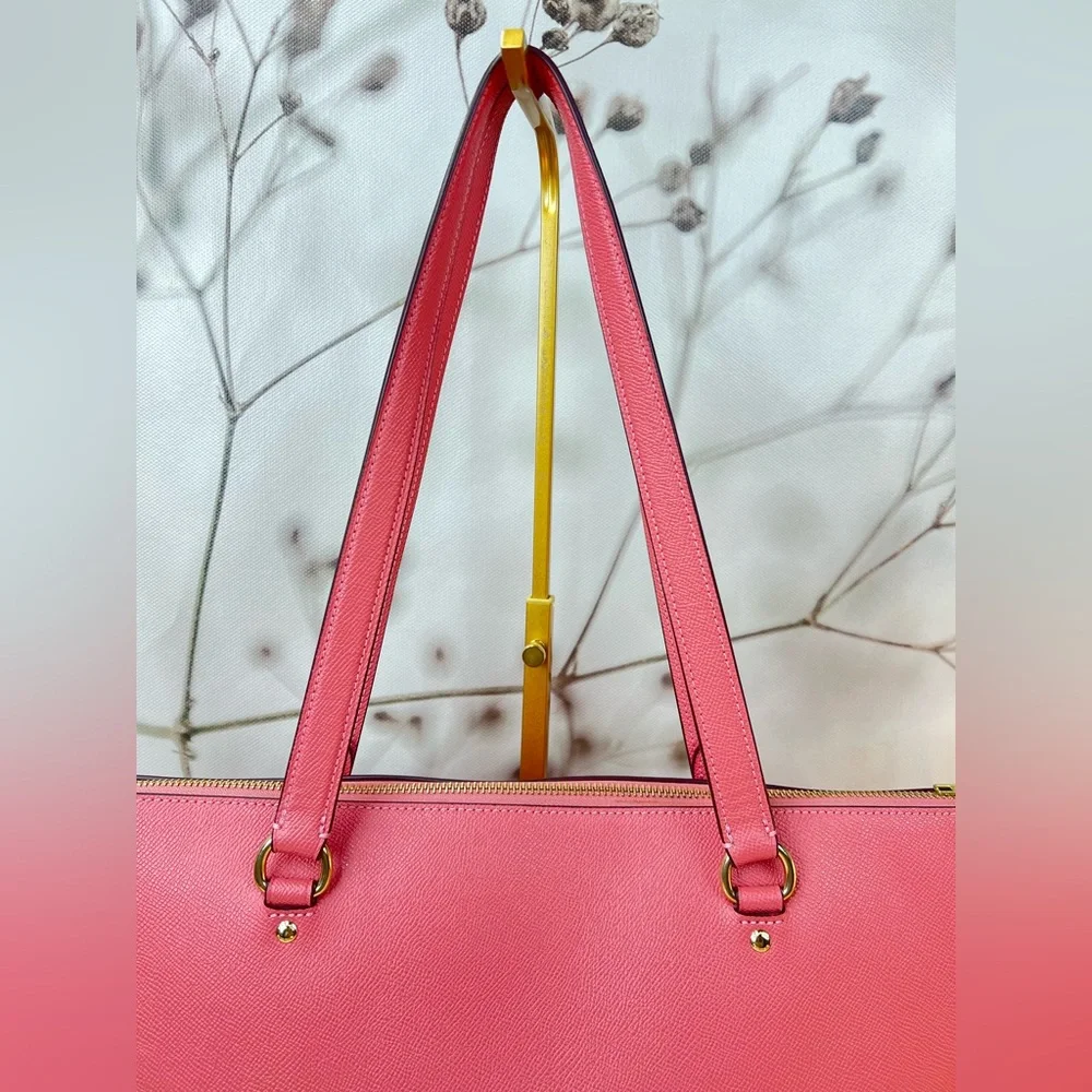 Coach Gallery Tote Shoulder Bag In Pink Taffy with Gold Accents - Picture 4 of 14